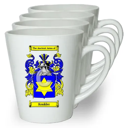 Konkler Set of 4 Latte Mugs