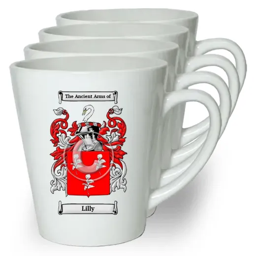 Lilly Set of 4 Latte Mugs