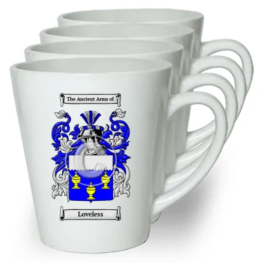 Loveless Set of 4 Latte Mugs