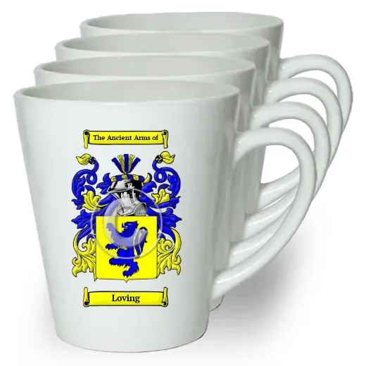 Loving Set of 4 Latte Mugs