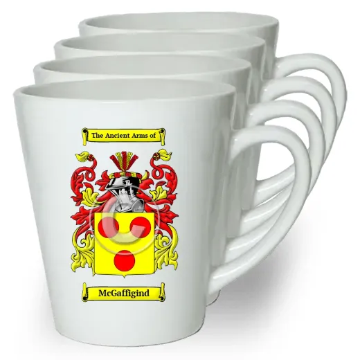 McGaffigind Set of 4 Latte Mugs