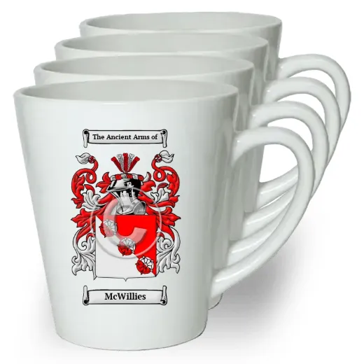 McWillies Set of 4 Latte Mugs