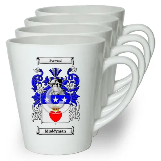 Muddyman Set of 4 Latte Mugs