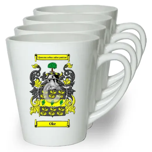 Oke Set of 4 Latte Mugs