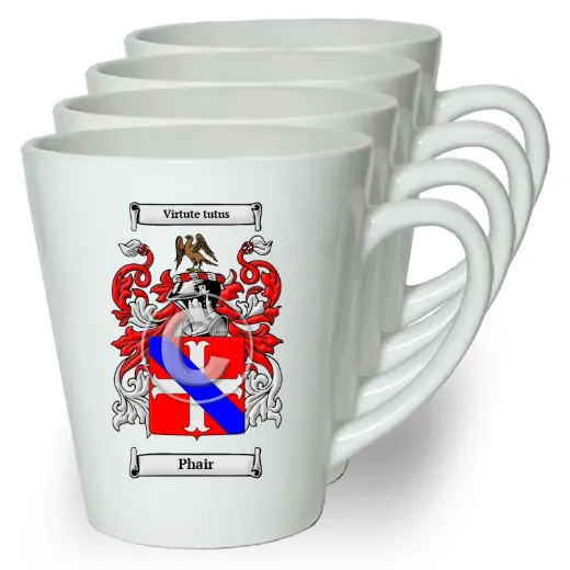 Phair Set of 4 Latte Mugs