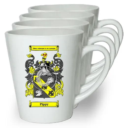 Pippy Set of 4 Latte Mugs
