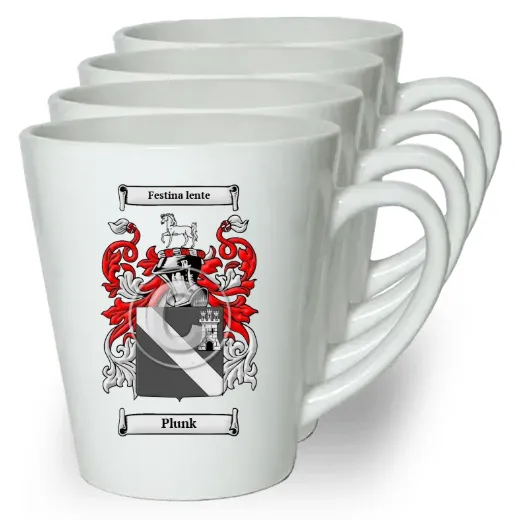 Plunk Set of 4 Latte Mugs