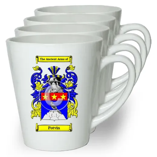 Potvin Set of 4 Latte Mugs