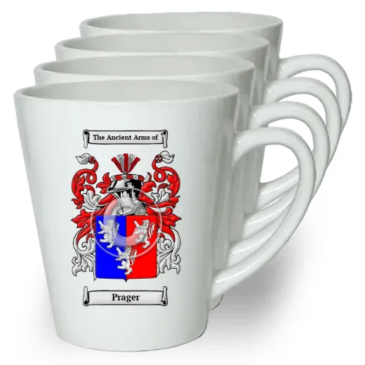 Prager Set of 4 Latte Mugs