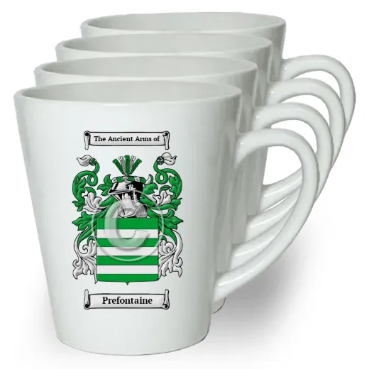 Prefontaine Set of 4 Latte Mugs