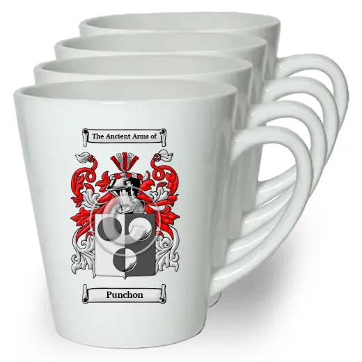 Punchon Set of 4 Latte Mugs