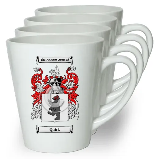 Quirk Set of 4 Latte Mugs