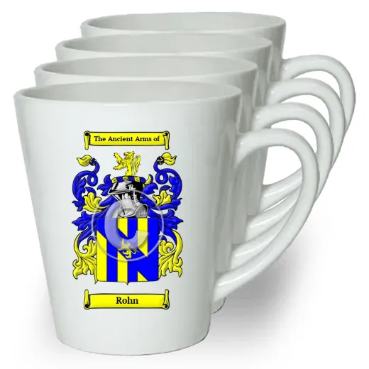Rohn Set of 4 Latte Mugs