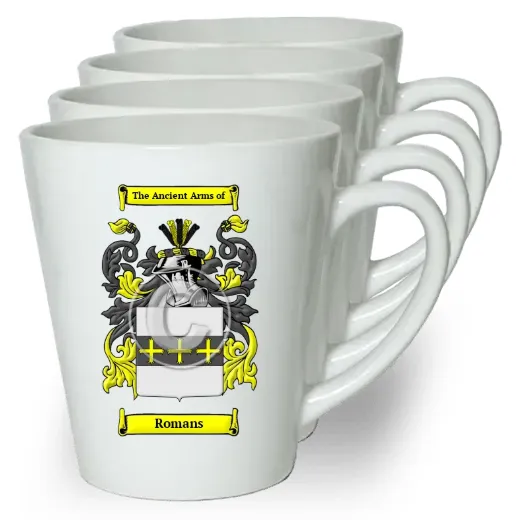 Romans Set of 4 Latte Mugs