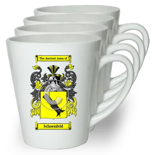 Schoenfeld Set of 4 Latte Mugs