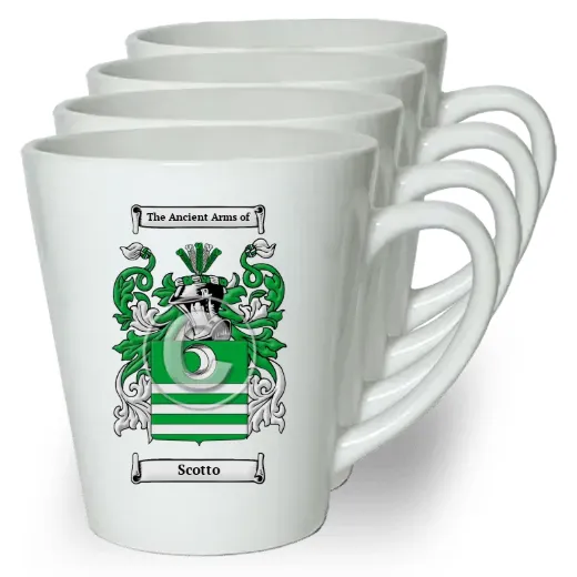 Scotto Set of 4 Latte Mugs