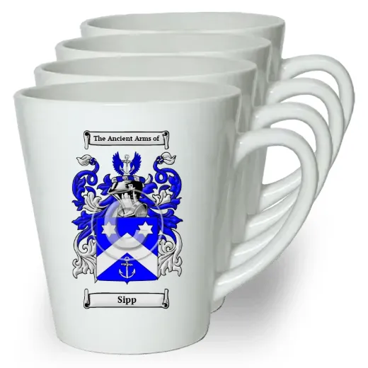 Sipp Set of 4 Latte Mugs