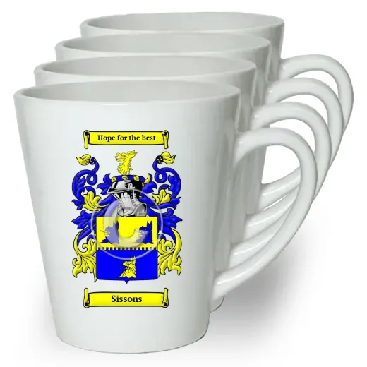 Sissons Set of 4 Latte Mugs