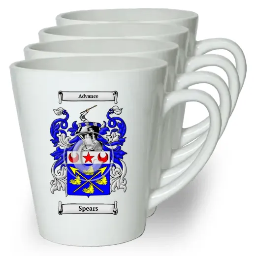 Spears Set of 4 Latte Mugs