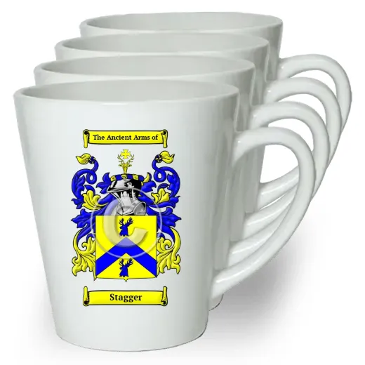 Stagger Set of 4 Latte Mugs