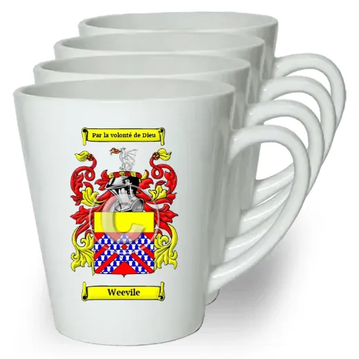 Weevile Set of 4 Latte Mugs