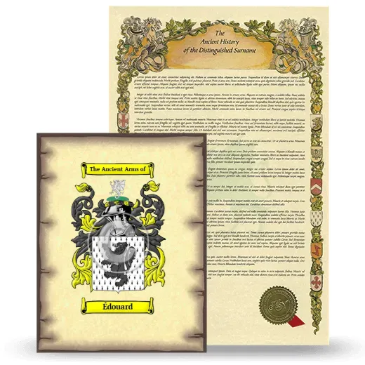 Édouard Coat of Arms and Surname History Package