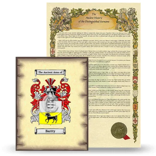 Bartty Coat of Arms and Surname History Package