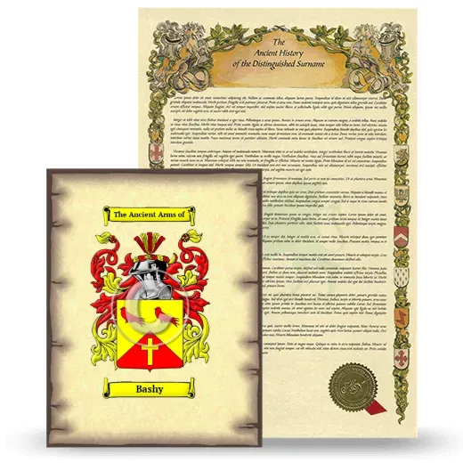Bashy Coat of Arms and Surname History Package