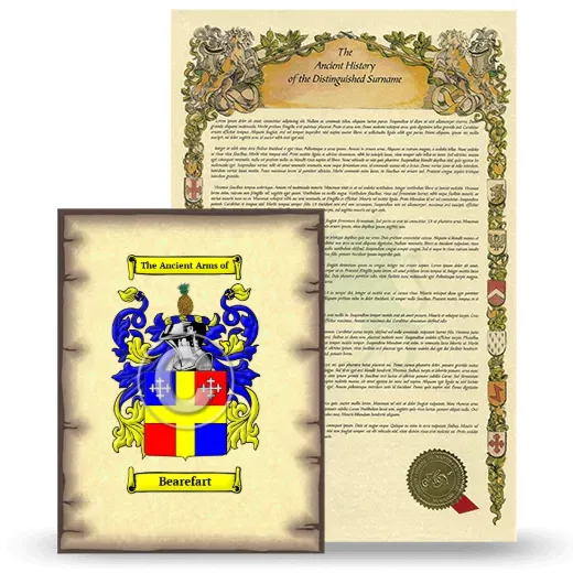 Bearefart Coat of Arms and Surname History Package