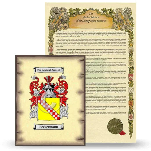 Beckermann Coat of Arms and Surname History Package
