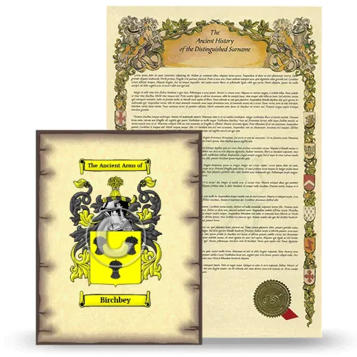 Birchbey Coat of Arms and Surname History Package