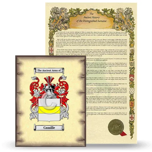 Camille Coat of Arms and Surname History Package