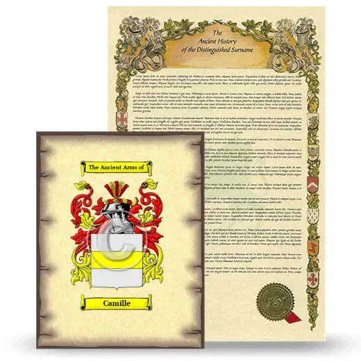Camille Coat of Arms and Surname History Package