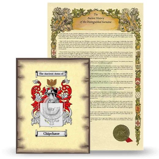 Chipchase Coat of Arms and Surname History Package