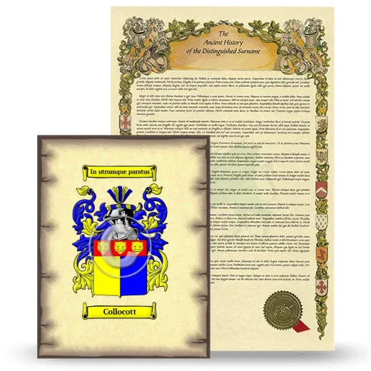 Collocott Coat of Arms and Surname History Package