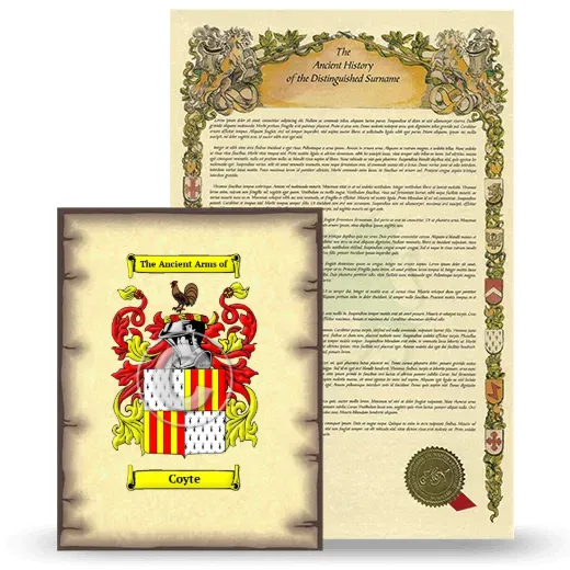 Coyte Coat of Arms and Surname History Package