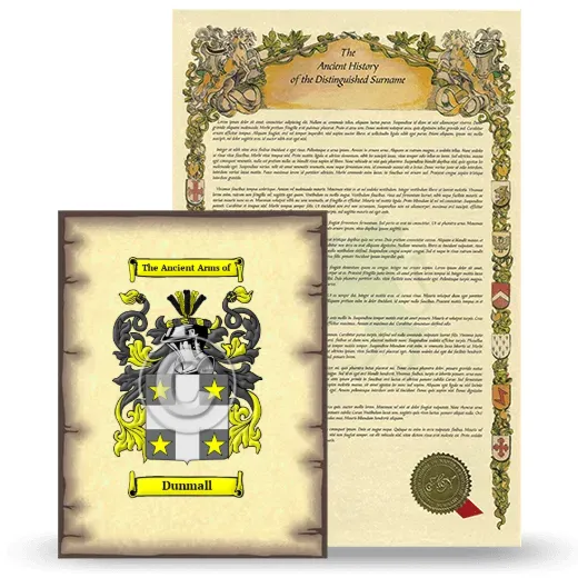 Dunmall Coat of Arms and Surname History Package