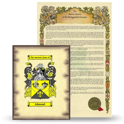 Edmund Coat of Arms and Surname History Package