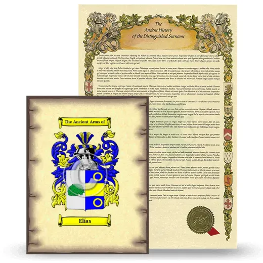 Elías Coat of Arms and Surname History Package