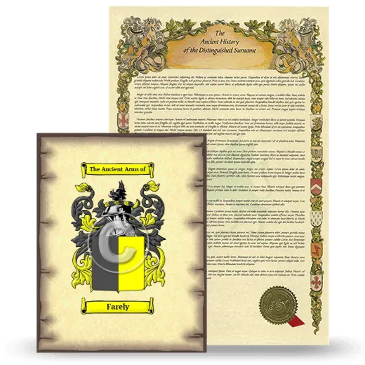 Farely Coat of Arms and Surname History Package