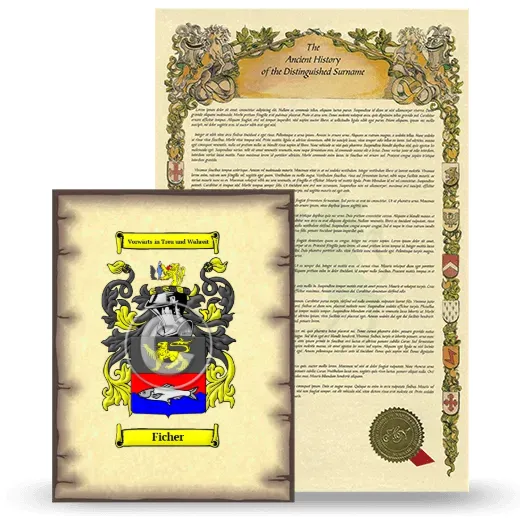 Ficher Coat of Arms and Surname History Package