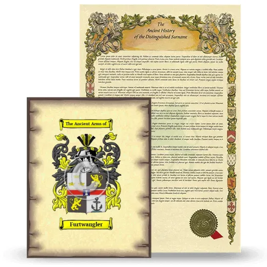 Furtwangler Coat of Arms and Surname History Package