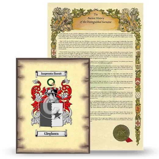Gleghorn Coat of Arms and Surname History Package