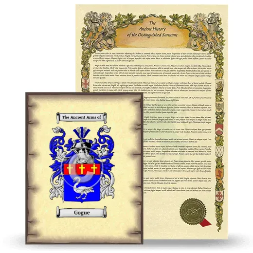 Gogue Coat of Arms and Surname History Package