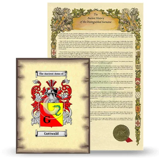 Gottwald Coat of Arms and Surname History Package