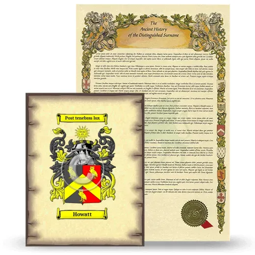 Howatt Coat of Arms and Surname History Package