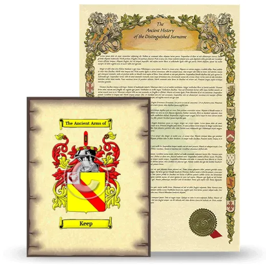 Keep Coat of Arms and Surname History Package
