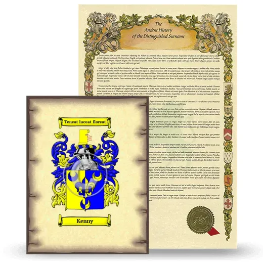Kenny Coat of Arms and Surname History Package