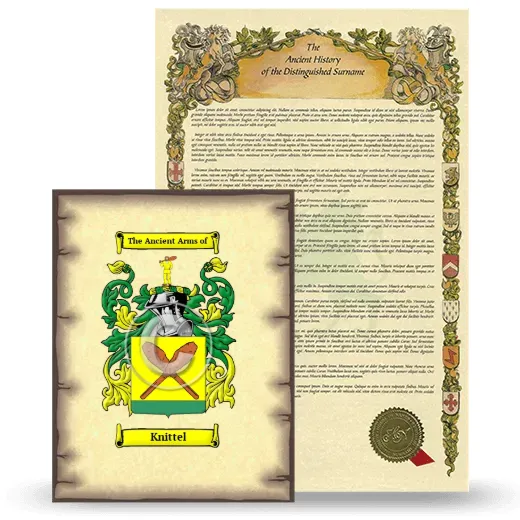 Knittel Coat of Arms and Surname History Package