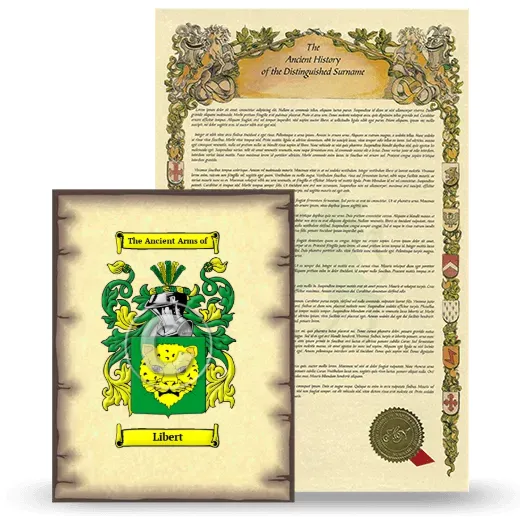 Libert Coat of Arms and Surname History Package
